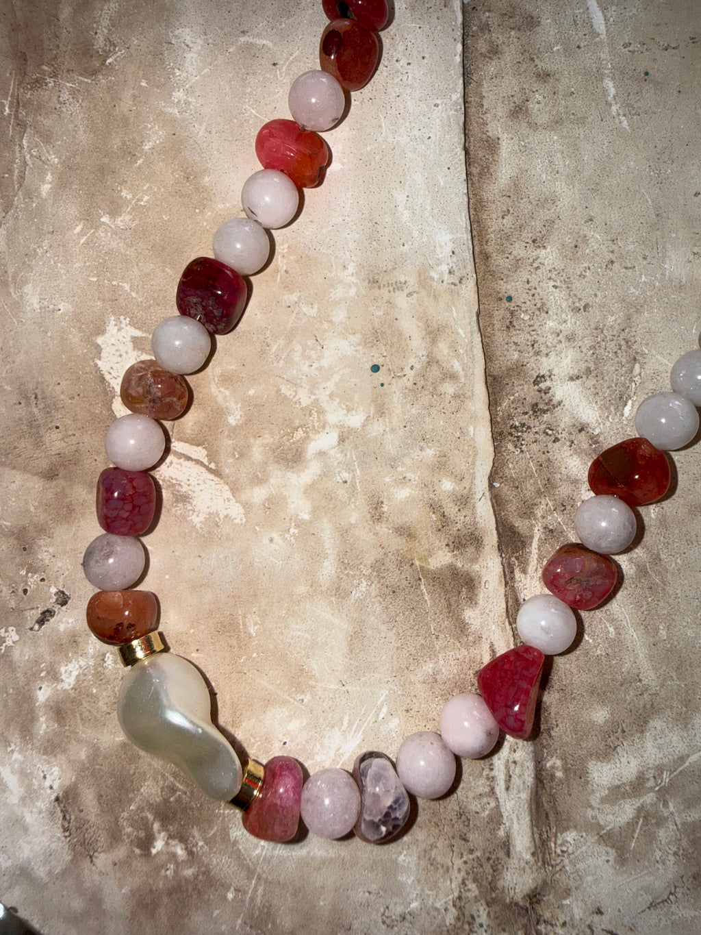 Kalbine Dön | Pembe Kuvars & Pembe Akik Kolye